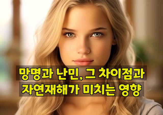 망명과 난민, 그 차이점과 자연재해가 미치는 영향